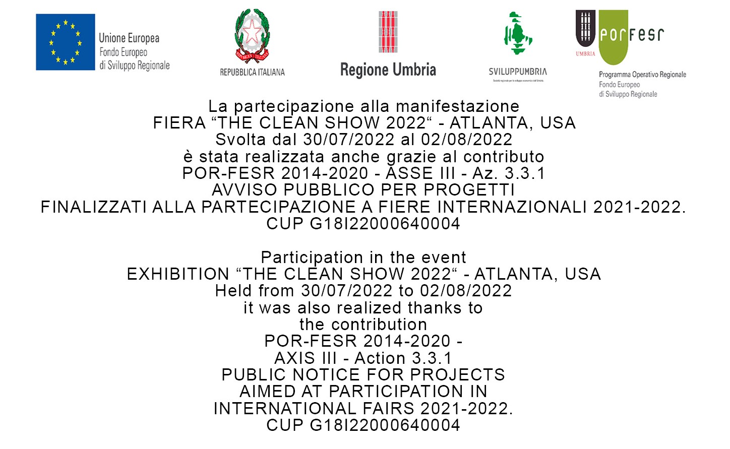 Progetto Fiera CleanShow